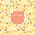 Party Decorations Bunting Frame Seamless Pattern