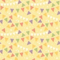 Party Decorations Bunting Seamless Pattern