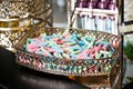 Party decorations; Candy table, table with various sweets and cakes Royalty Free Stock Photo