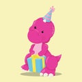 party dinos pink dino 08