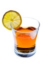 Party drink in a glass with lemon slice Royalty Free Stock Photo