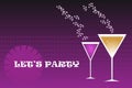 Party drinks - vector