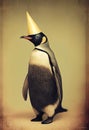 Party Emperor Penguin wearing hat