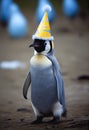 Party Emperor Penguin wearing hat