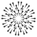 Party firework. Traditional holiday celebration show icon Royalty Free Stock Photo
