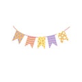 Party flag in celebration party or birthday