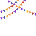 Party Flags Background on white. good for cards banners design template. copy space