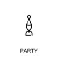 Party flat icon Royalty Free Stock Photo