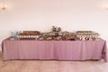 Appetizers and snacks on a buffet table Royalty Free Stock Photo