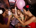 Party fun with champagne Royalty Free Stock Photo