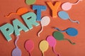 Party fun letters Royalty Free Stock Photo