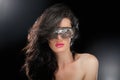 Party girl in club glasses Royalty Free Stock Photo