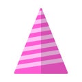 Party hat flat icon, vector sign Royalty Free Stock Photo