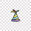 party hat icon sign and symbol. party hat color icon for website design and mobile app development. Simple Element from birthday Royalty Free Stock Photo