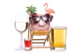 Party holiday with booze piggy bank