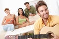 Party at home with guitar music