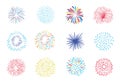 Party icon collection with firework.Vector illustration for icon,sticker,web design Royalty Free Stock Photo