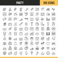 Party icon. Vector illustration.