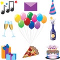 Party Icons Royalty Free Stock Photo