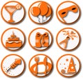 Party Icons Royalty Free Stock Photo