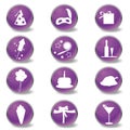 Party Icons Royalty Free Stock Photo