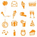 Party Icons Royalty Free Stock Photo