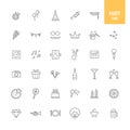 Party icons set.