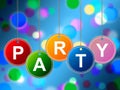 Party Kids Means Fun Cheerful And Youth