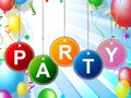 Party Kids Means Toddlers Celebration And Childhood Royalty Free Stock Photo