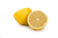 Party lemon on white background