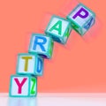 Party Letters Mean Celebration Event Or Socializing