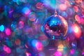 Party lights disco ball close up. Disco concept. Royalty Free Stock Photo