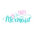 Party Mermaid template poster