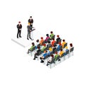 Party Meeting Isometric Design Concept