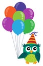 Party owl topic image 5 Royalty Free Stock Photo