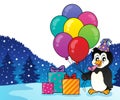 Party penguin topic image 2 Royalty Free Stock Photo