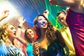 Party people dancing in disco or club Royalty Free Stock Photo