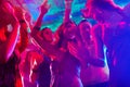 Party people dancing in disco or club Royalty Free Stock Photo