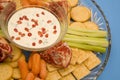 Party platter with snacks