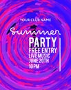 Party poster for night club Royalty Free Stock Photo