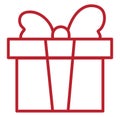 Party present box, icon