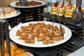 Party reception. Dessert buffet. A table filled with assortment of deserts. Catering for an event Royalty Free Stock Photo