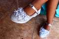 Party shoes children Royalty Free Stock Photo