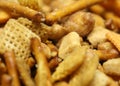 Party snack mix macro Royalty Free Stock Photo