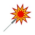 Party Sparkler Icon Royalty Free Stock Photo