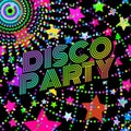 Party Stars Illustration design disco retro vector. light abstract Royalty Free Stock Photo