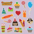 Party stickers Royalty Free Stock Photo