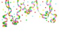 Party streamer background Royalty Free Stock Photo