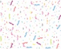 Party streamers and confetti