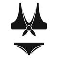 Party swimsuit icon, simple style Royalty Free Stock Photo